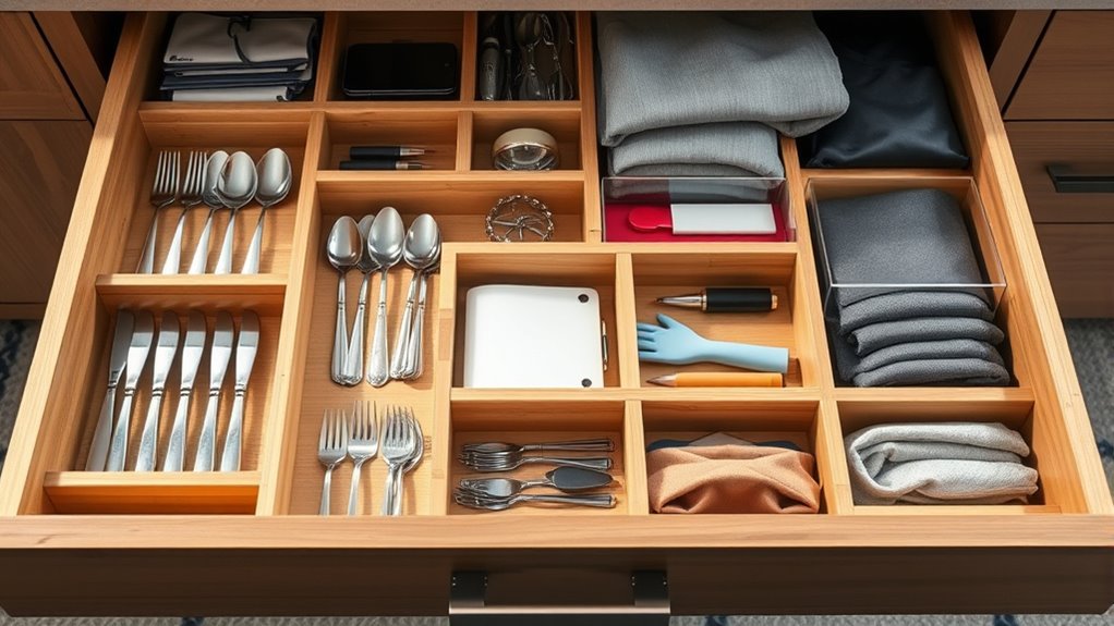 space saving durable adjustable organizers