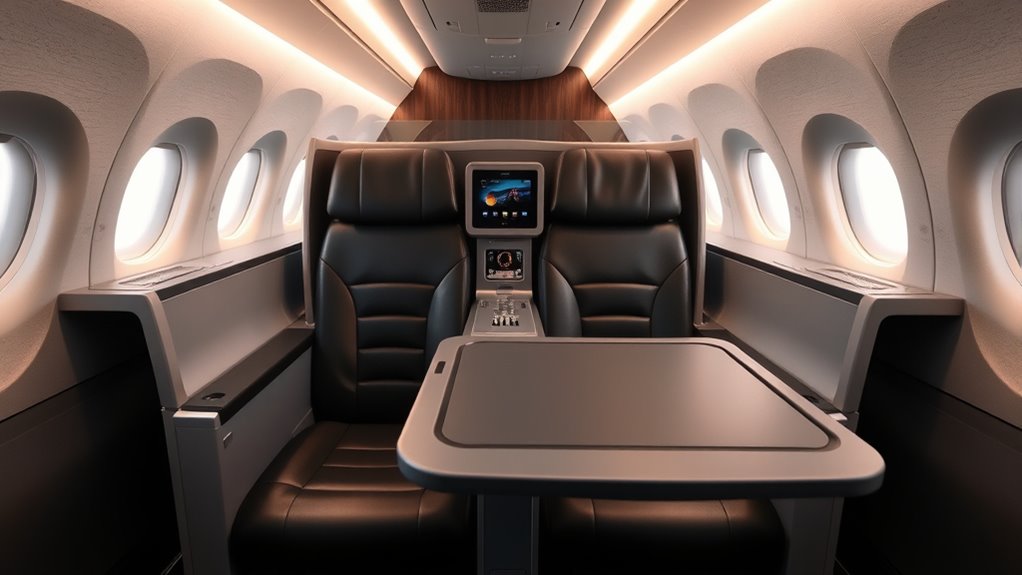 spacious accessible bulkhead seats