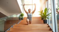 stretching eases stair climbing