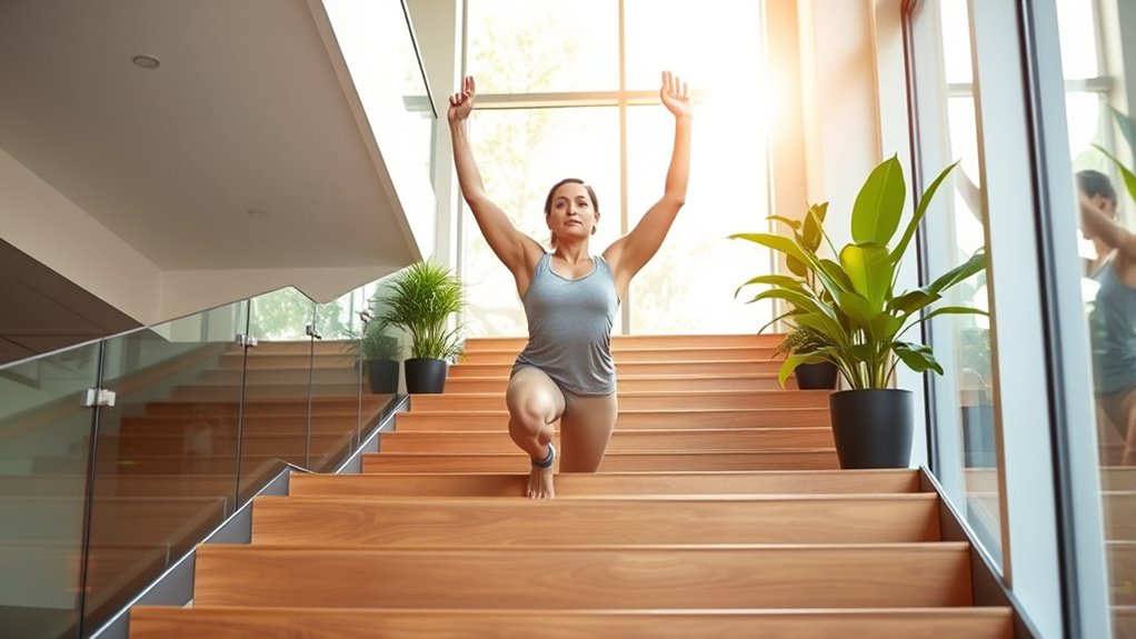 stretching eases stair climbing