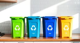 stylish kitchen recycling bins