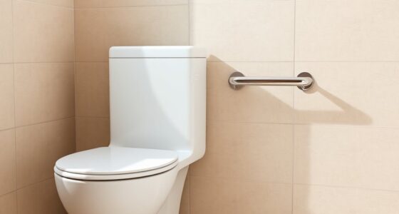 stylish toilet safety bars