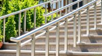 top aluminum step railings