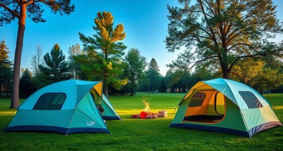 top four person camping tents