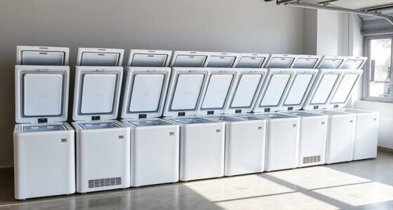 top garage chest freezers