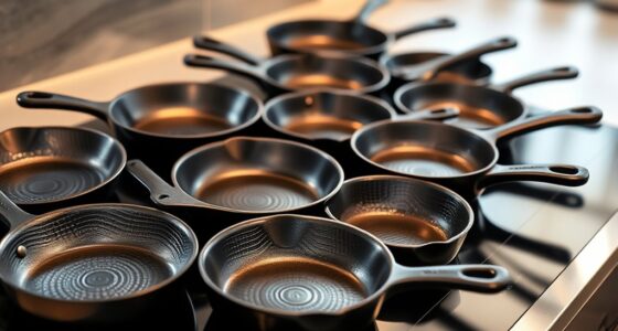 top induction cast iron skillets