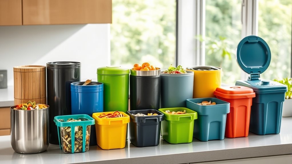 top kitchen compost bin options