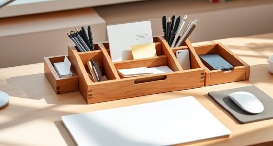 top wooden desk organizers