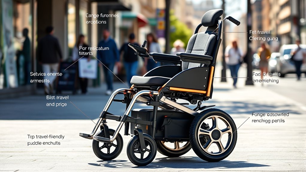 travel friendly electric wheelchair features