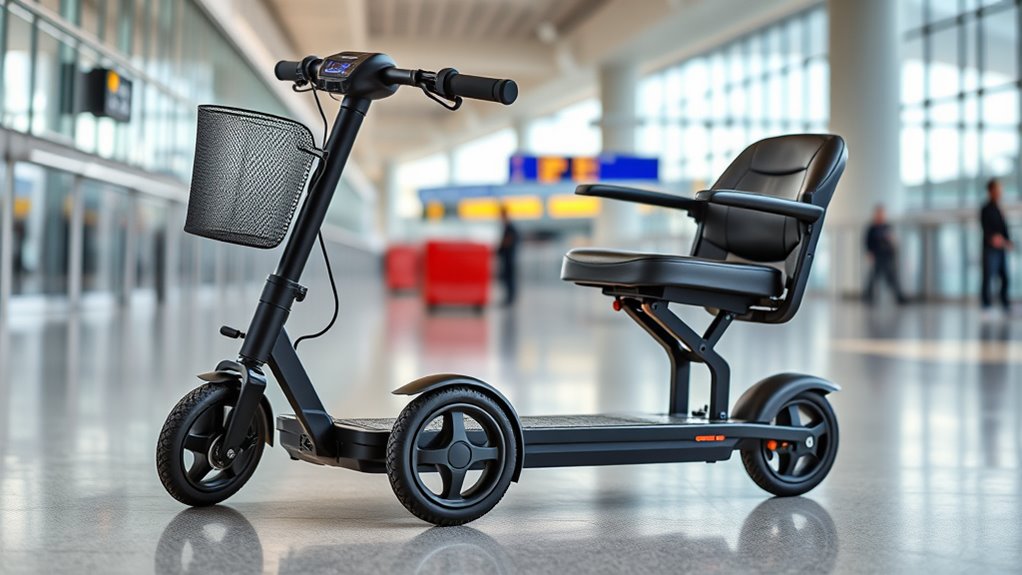 travel friendly folding scooter features