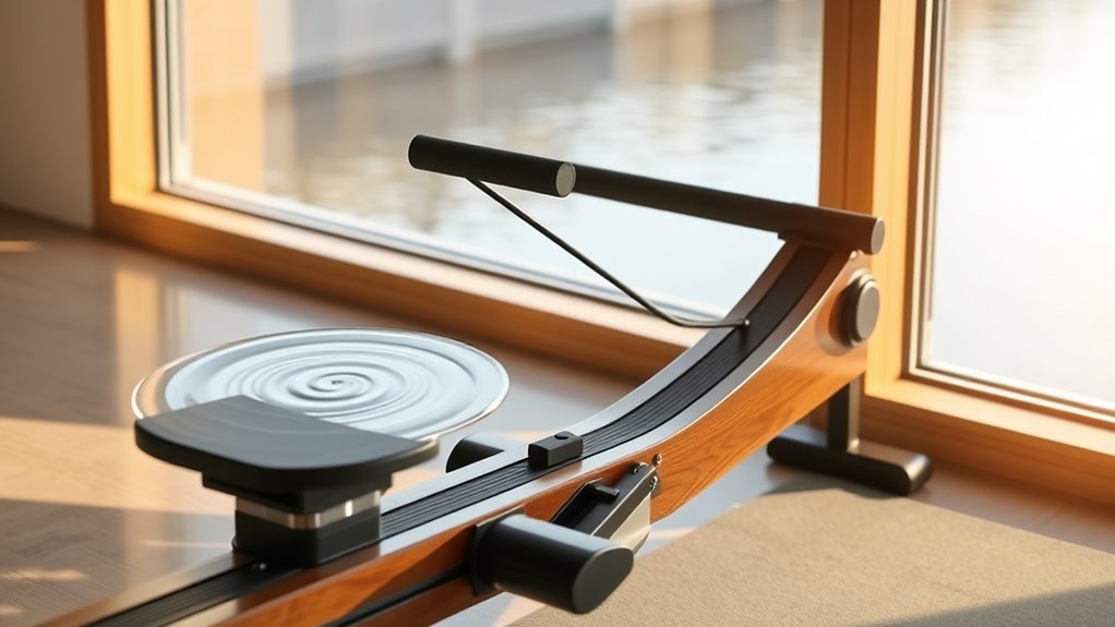 water rowing machine features