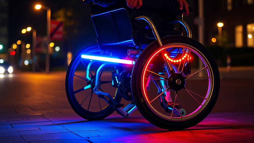 wheelchair safety lighting options
