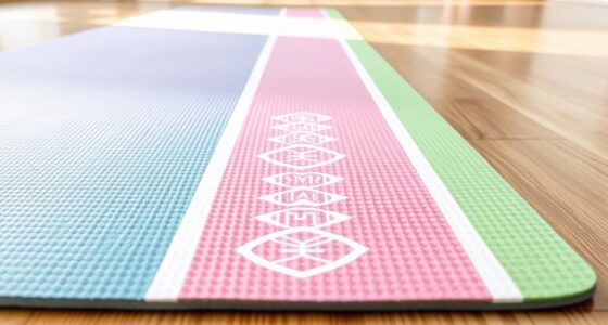 yoga mats with alignment guides