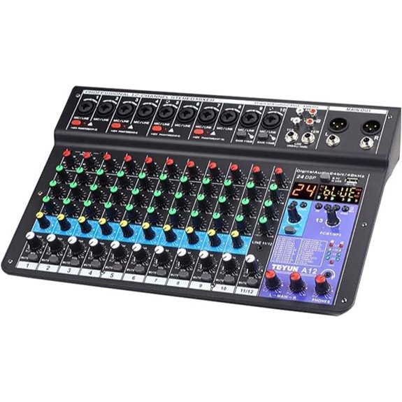 12 channel dj mixer