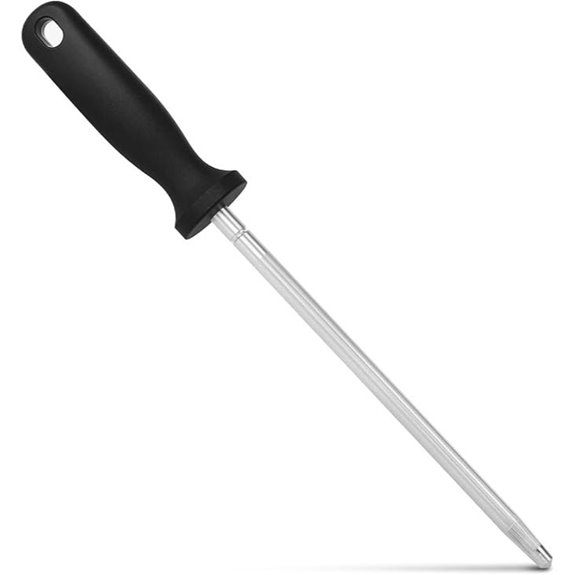 12-Inch High Carbon Steel Knife Honing Rod