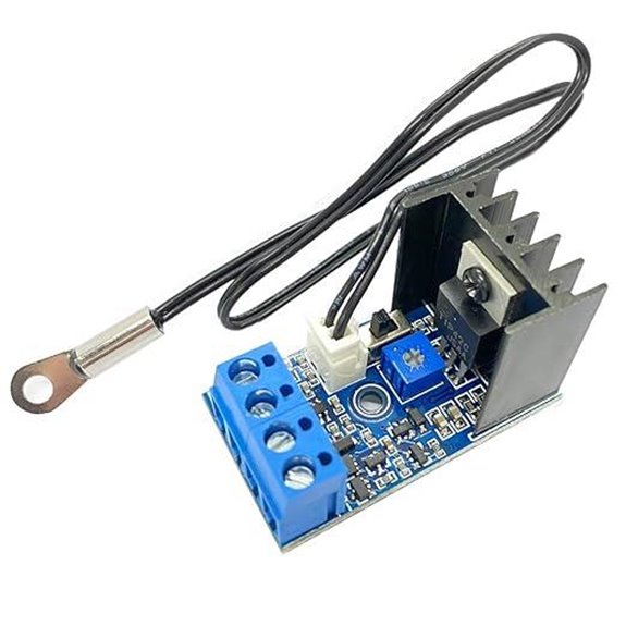 DC 12V 1A Fan Speed Controller with Temperature Sensor