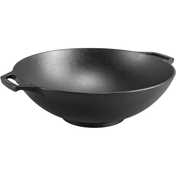 Lodge 14-Inch Pre-Seasoned Cast Iron Wok