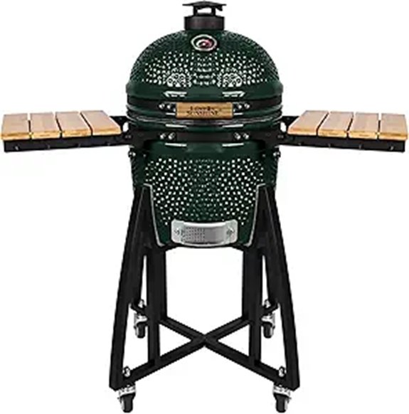 15-inch Ceramic Kamado Charcoal Grill & Smoker