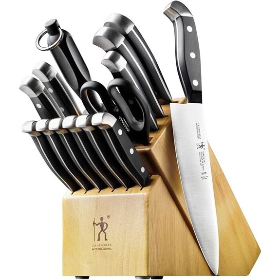 Henckels 15-Piece Sharp Knife Set with Block