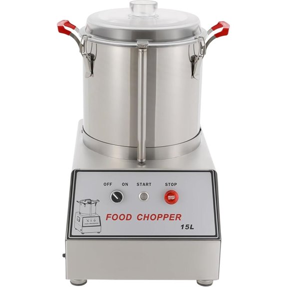 15L Commercial Food Processor with 110V 1400W Power
