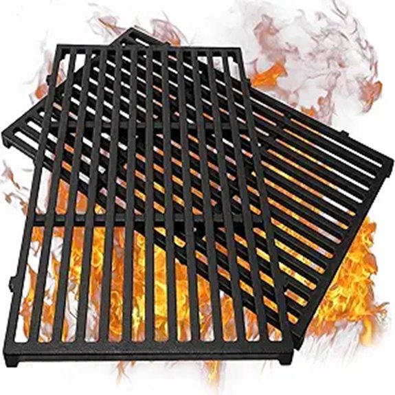 19.5-Inch Cast Iron Grill Grates for Weber Genesis