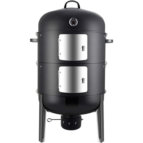 Realcook 20-Inch Vertical Charcoal BBQ Smoker