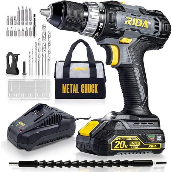 20v cordless drill set