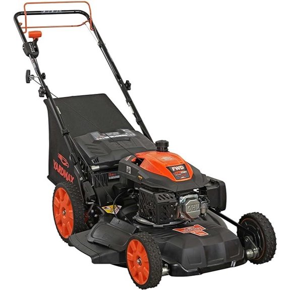 YARDMAX 22-Inch 201cc 3-in-1 Self-Propelled Lawn Mower