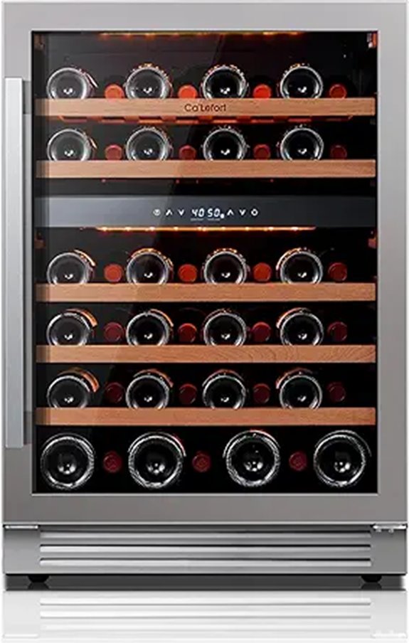 24 inch dual zone wine cooler
