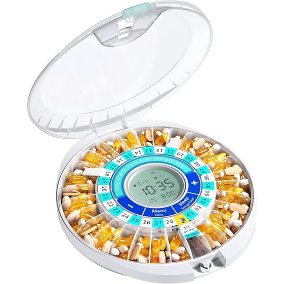 28 day electronic pill dispenser
