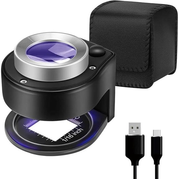 30X Magnifying Glass with UV & LED Lights