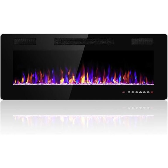 36-Inch Electric Fireplace Insert with Thermostat