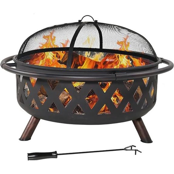 Sunnydaze 36-Inch Crossweave Outdoor Fire Pit