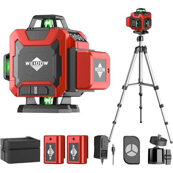 WEIDDW 4D 360° Self-Leveling Laser Level with Tripod