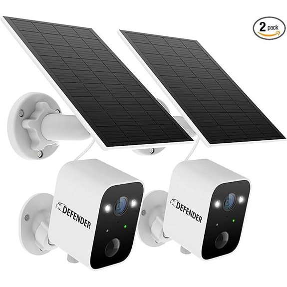 Defender Solar 4K AI Outdoor Security Camera (2 Pack)