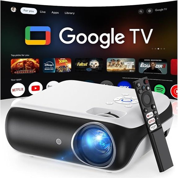 HAPPRUN 4K UHD Smart Projector with Dolby Sound