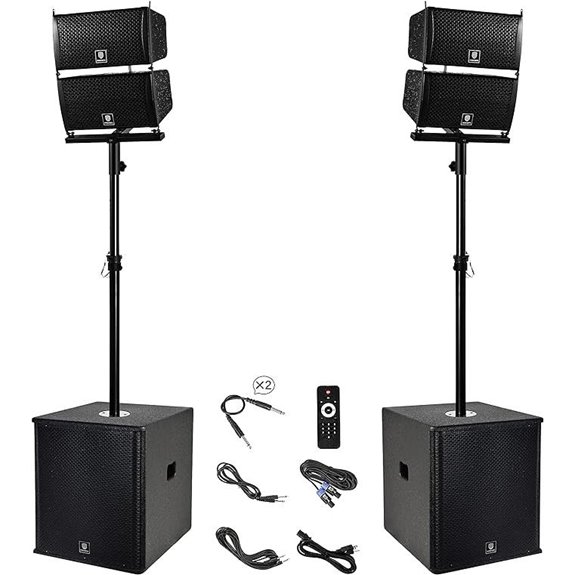 6000w 15 inch pa speakers