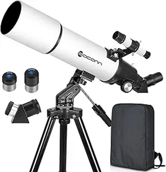 80mm refractor telescope