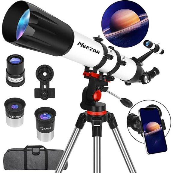 90mm refractor telescope set