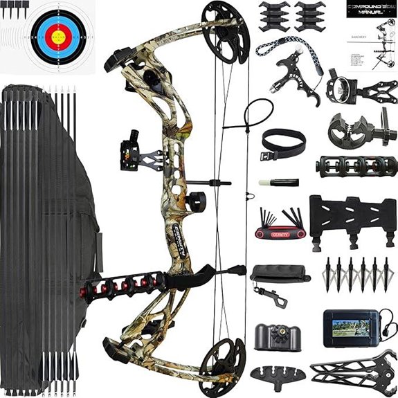 adjustable compound bow set