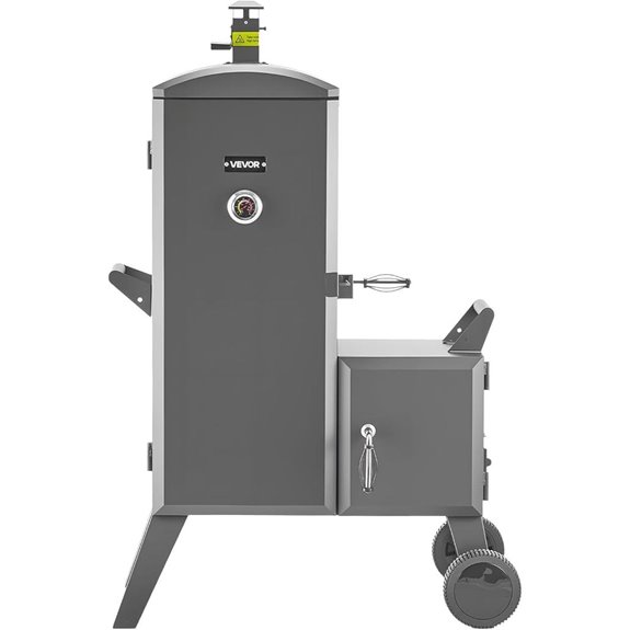 VEVOR Offset Charcoal Smoker with Adjustable Grates