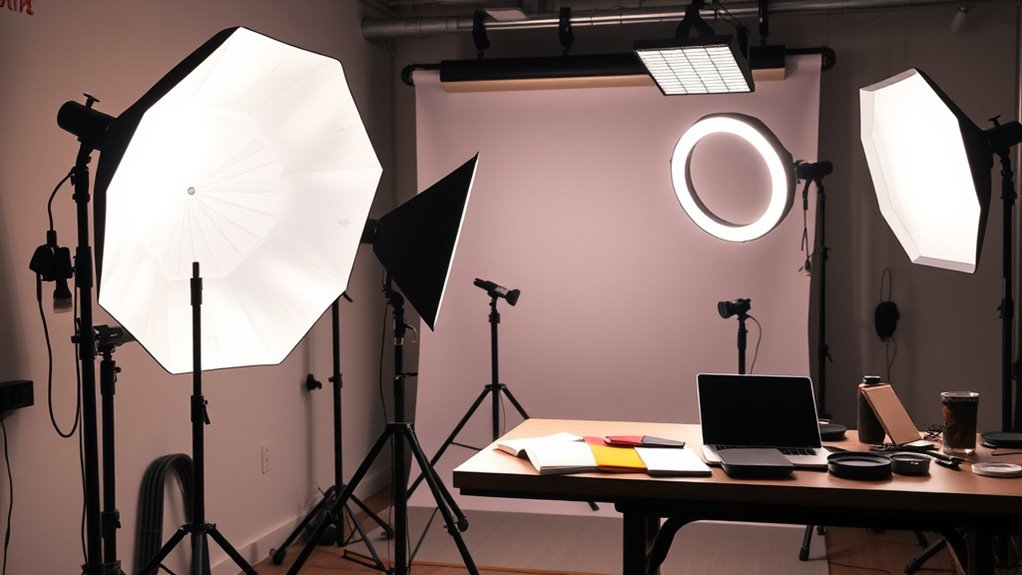 adjustable portable studio lighting
