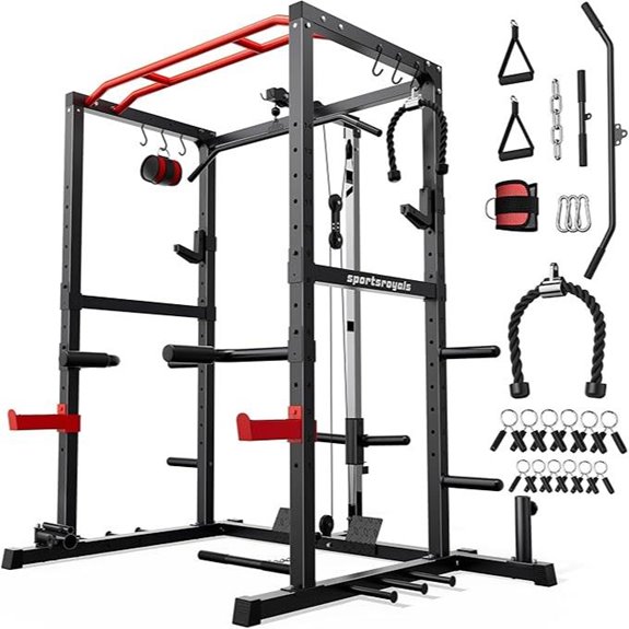 Sportsroyals Power Cage with Adjustable Crossover System