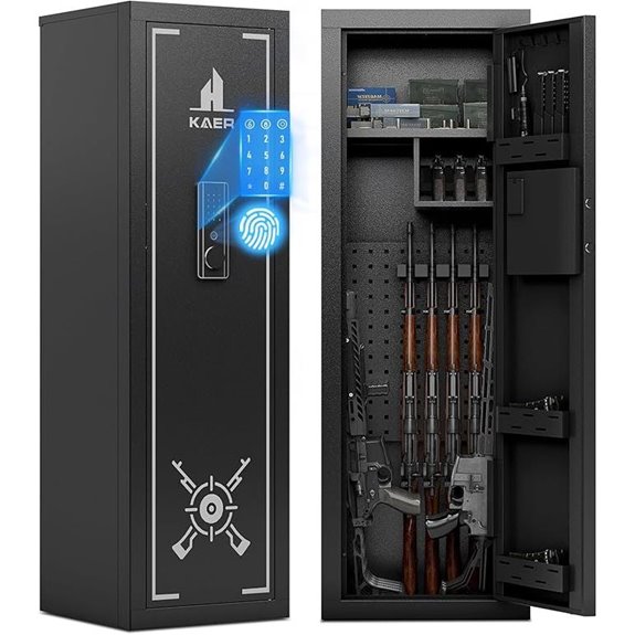 adjustable racks biometric safe