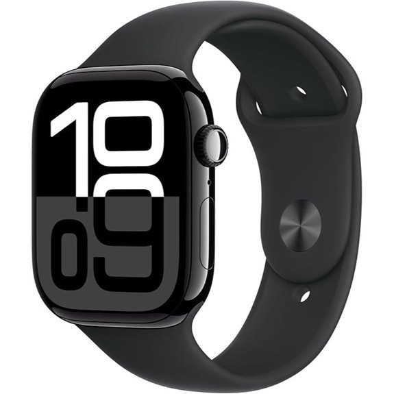Apple Watch Series 10 GPS 46mm with Black Sport Band