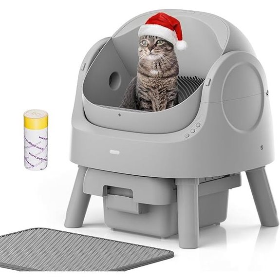 Self-Cleaning Cat Litter Box with Safety Sensors