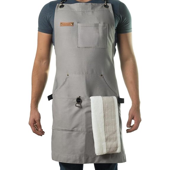 Asaya Chef BBQ Apron with Bottle Opener