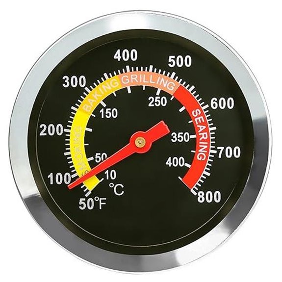 DOZYANT BBQ Grill Thermometer with Heat Indicator