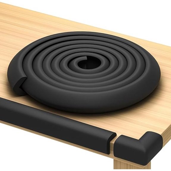 Baby Proof Corner & Edge Safety Bumpers (Black)