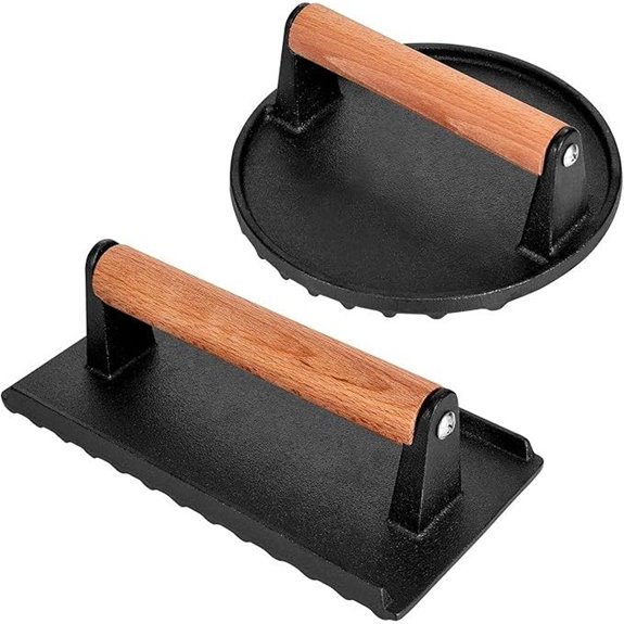 Blackstone Burger Press Set with Wooden Handles